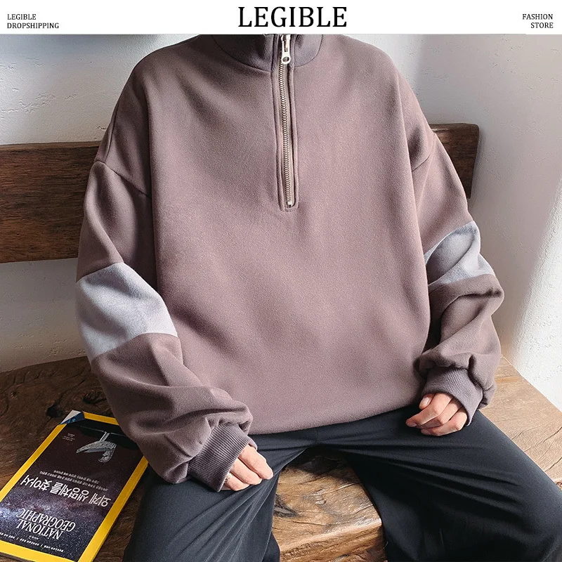 Новинка 2020 года весенне осенние мужские толстовки в стиле пэчворк мужская