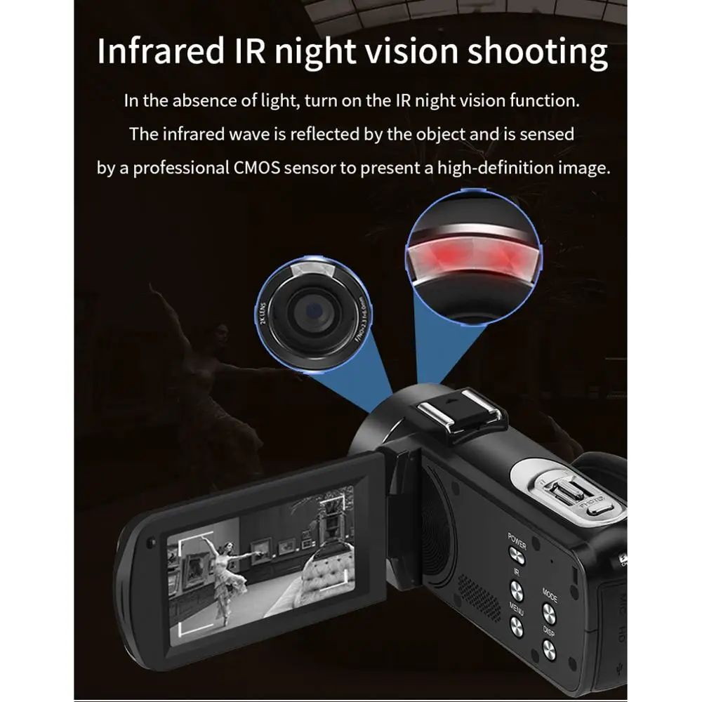 Видео Камера видеокамера Wi Fi пульт дистанционного управления Ночное видение Ordro