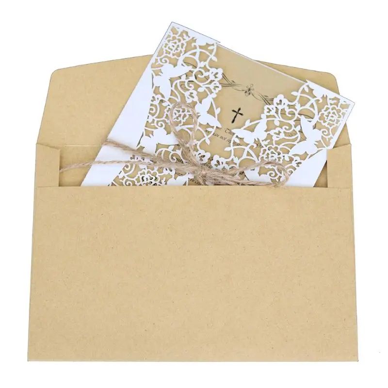 Новинка 2020 10 шт./компл. лазерная резка полые свадебные пригласительные открытки