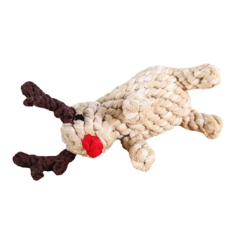 Sika олень плетеная веревка для кошек жевательная игрушка собак интерактивные