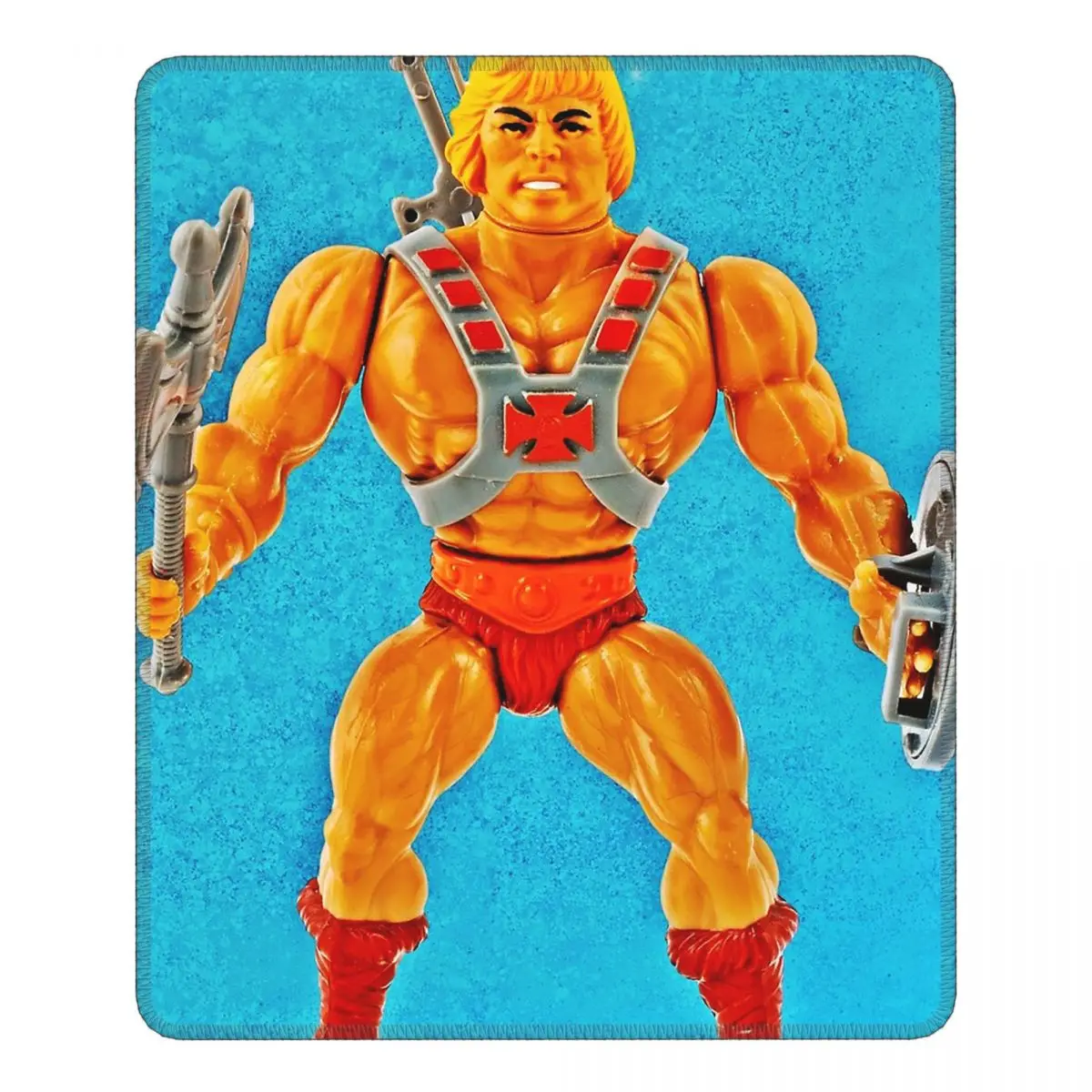 

Most Powerful Man In The Universe Funny Mouse Pad He Man Masters Of Universe Antislip MousePad Rubber PC Table Decoration Cover