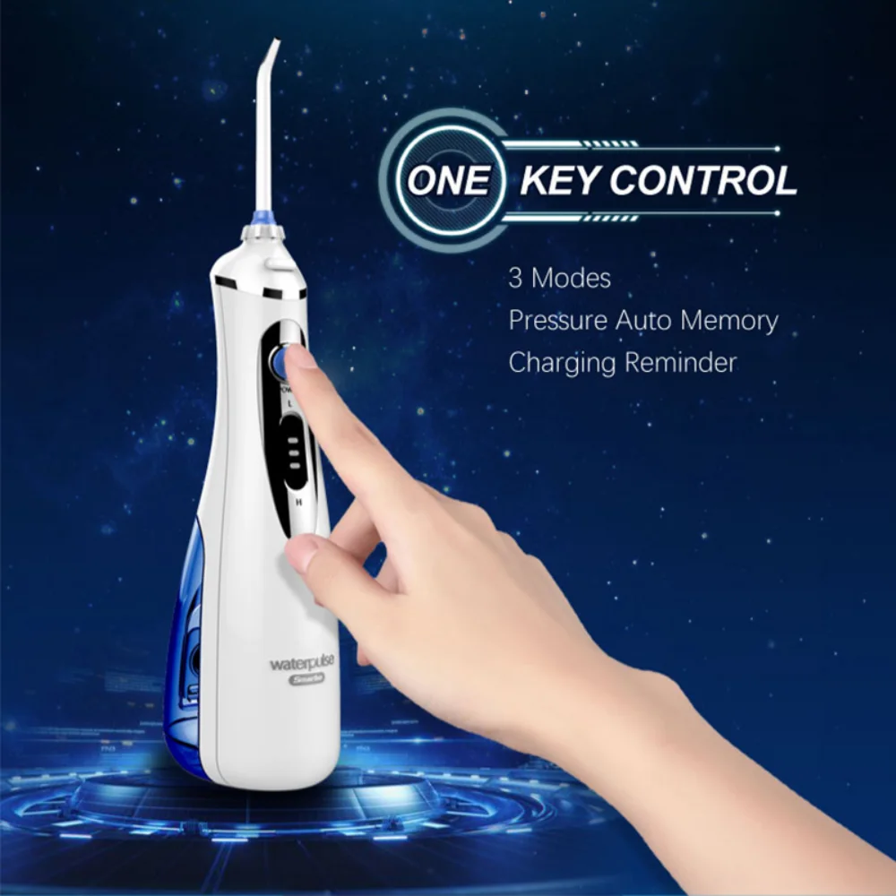 Waterpulse V400plus взрослых Электрический Ирригатор для полости рта 3 режима Портативный