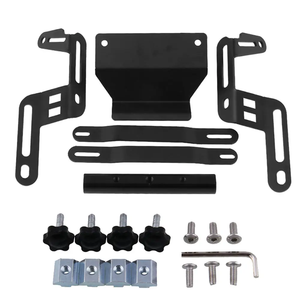 

304 Stainless Steel Motorcycle Windshield Bracket Durable Anti-corrosion Black