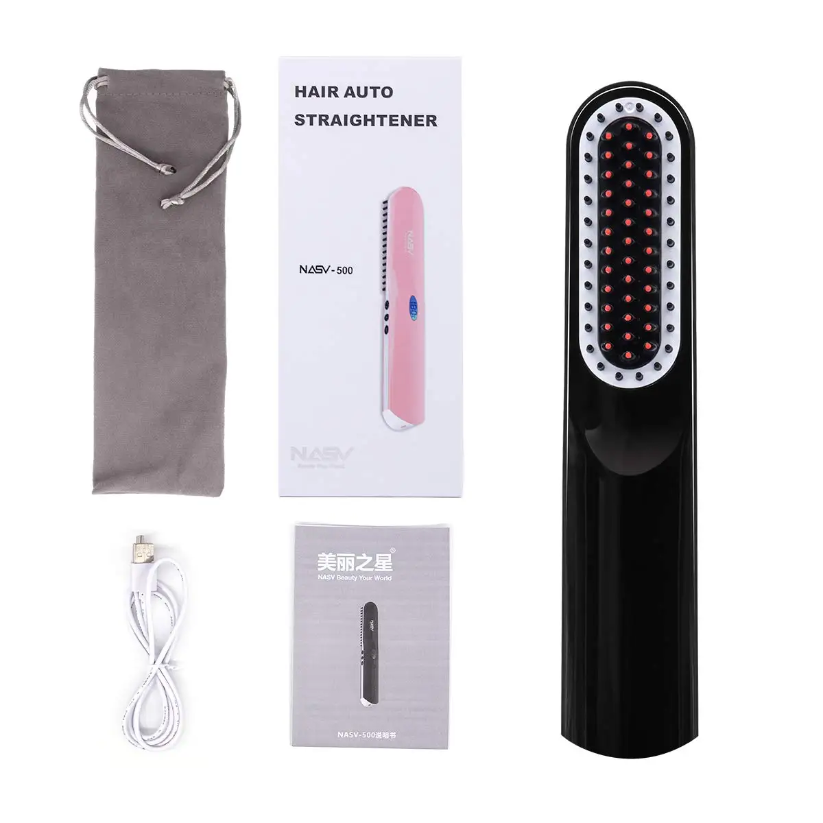 

Щетка для выпрямления бороды для мужчин, профессиональный инструмент для выпрямления, нагреваемая расческа для коротких и длинных бороды, ...