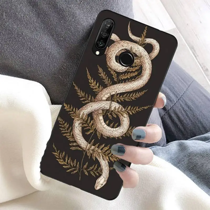 

Hand Snake Flower Snake Painting Phone Case for Huawei Honor 8x C 9 10 i lite play view 10 20 30 5A Nova 3 I