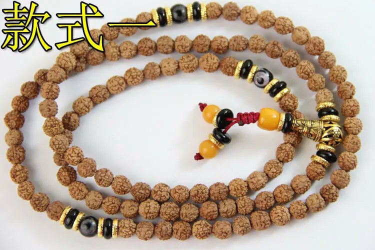 7 мм Тибетский буддизм 108 семена рудракши Молитвенное колье | Украшения и