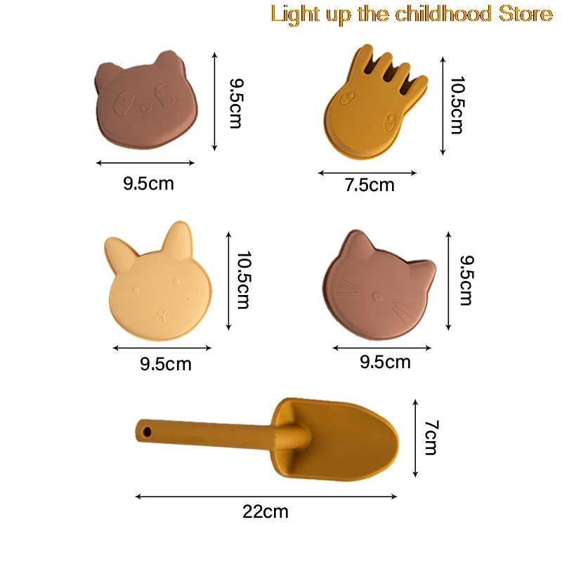 

6 Pcs Children Beach Toys Baby Summer Digging Sand Tool w/ Shovel Water Game Play Outdoor Toy Set Sandbox for Boys Girls