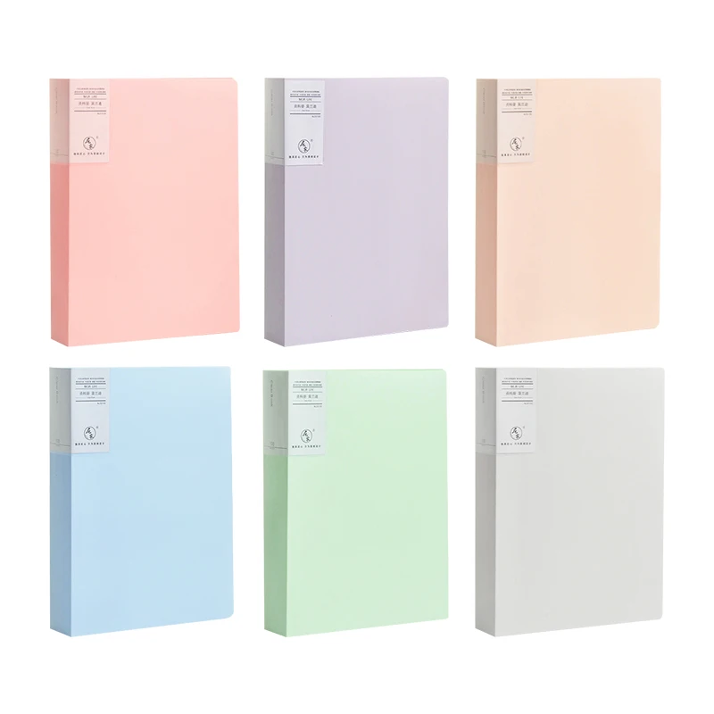 

JIANWU A4 Morandi file bag 100 pages Data book Large capacity file folder portfolio Office stationery