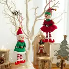 Новый год 2022 Рождественский эльф кукла подвесная подвеска Navidad 2021 подарок для детей в виде Санты Рождественское украшение для дома