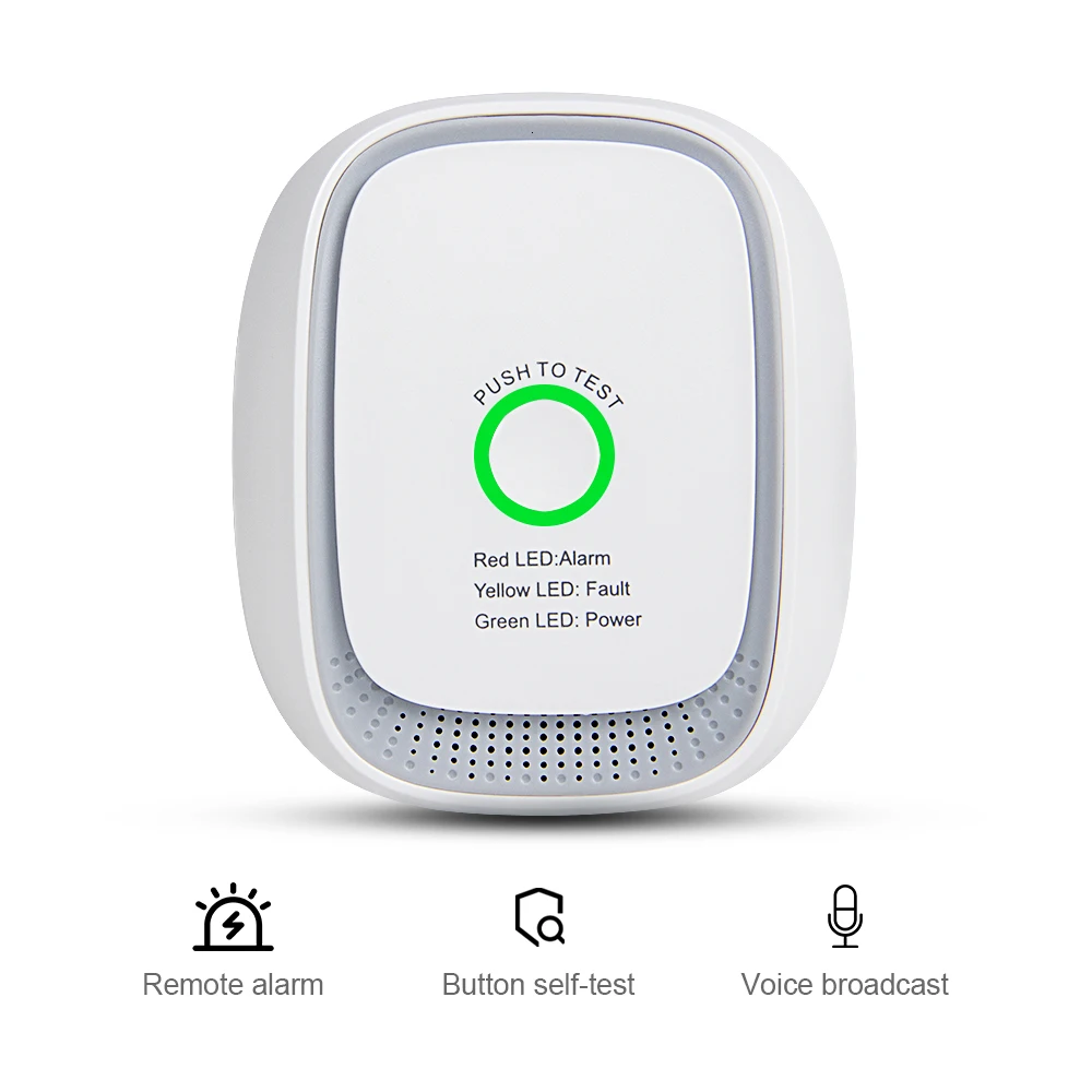 Детектор Природного Газа Zigbee3.0 LPG совместимый с SmartThings Zipato шлюз для домашнего