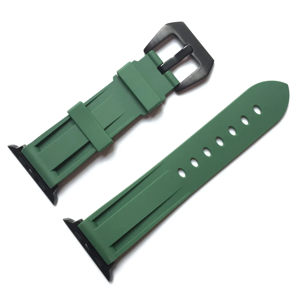 Silicone Watch Strap for Apple Watch 44 mm 40mm iwatch 42mm 38mm 45mm 41mm watch band bracelet for iwatch series 7 se 6 5 4 3 enlarge