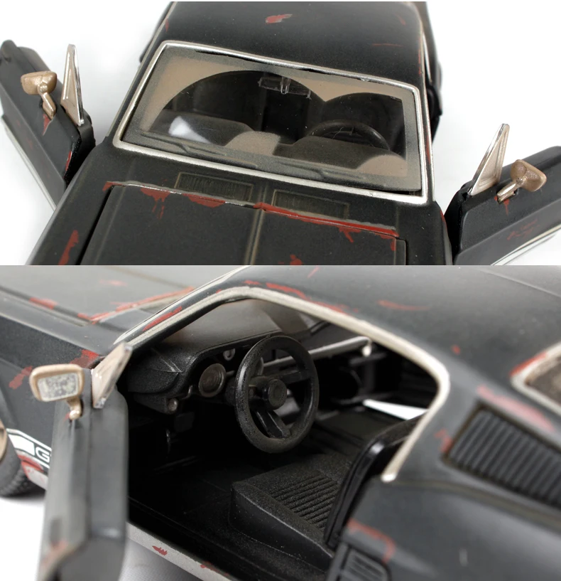 1:24 1967 FORD Mustang GT литой модельный автомобиль игрушка, Коллекционная модель автомобиля