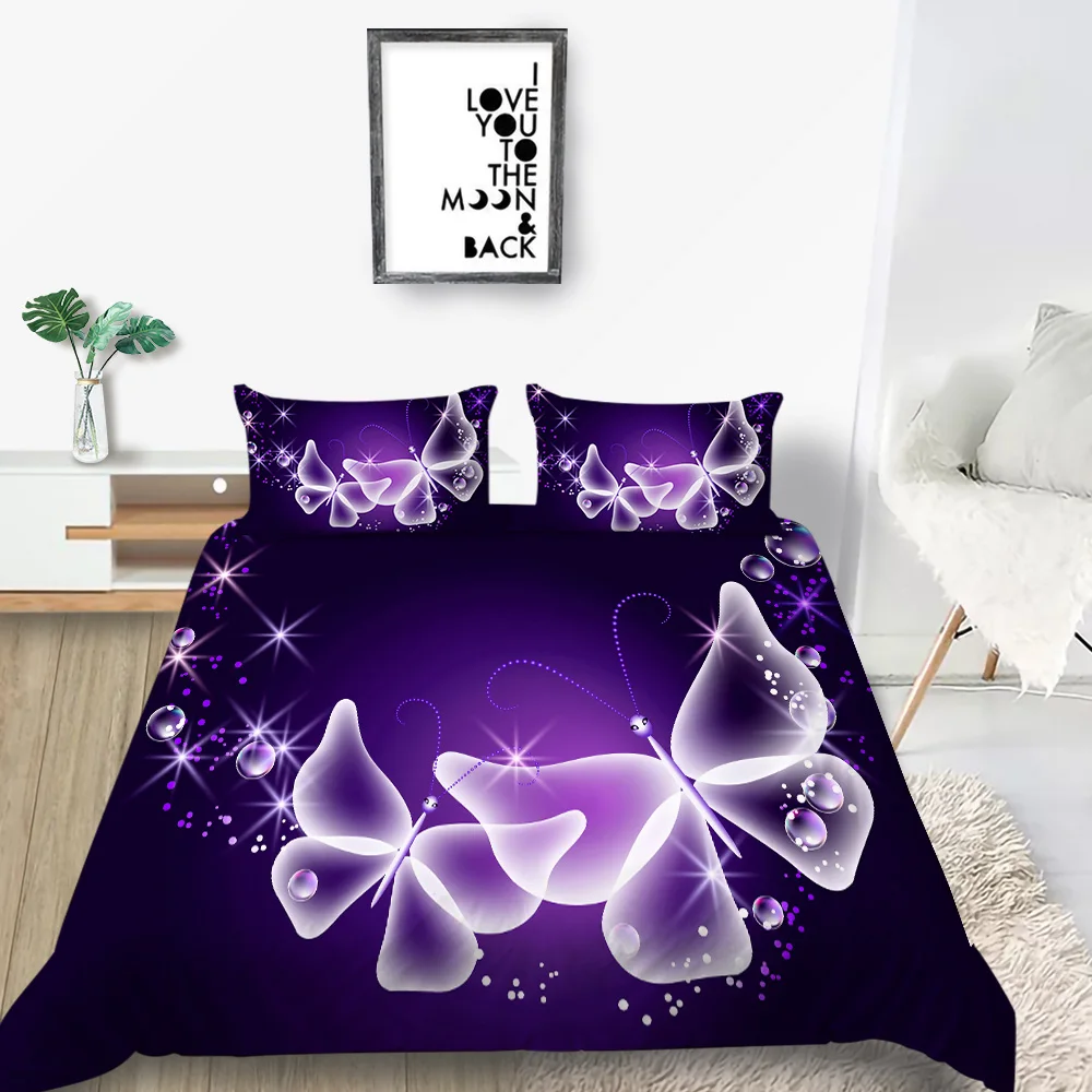 Бабочка постельные принадлежности с принтами деревьев комплект креативная