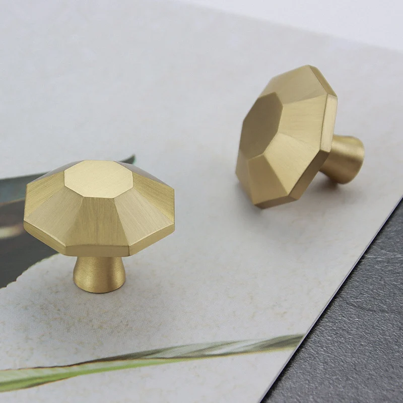 Однотонные латунные ручки для кухонных шкафов винтажные и комодов | Обустройство