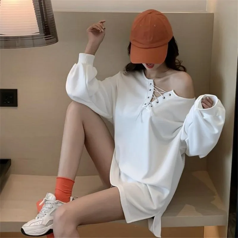 Женская Свободная Повседневная футболка с v образным вырезом мягкая Однотонная