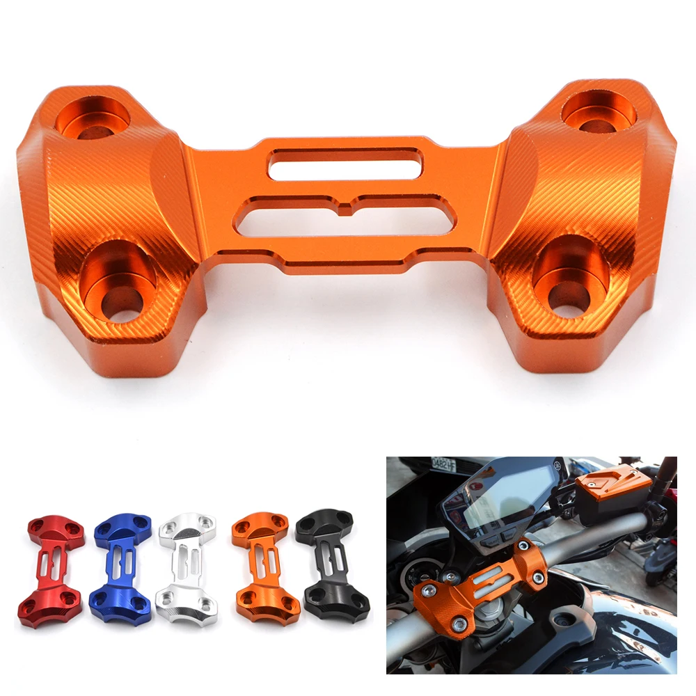 

Motorcycle Aluminum Handlebar Fat HandleBar Riser Clamp Top Cover Mount for Yamaha MT09 MT 09 FZ09 FZ09 2013-2018