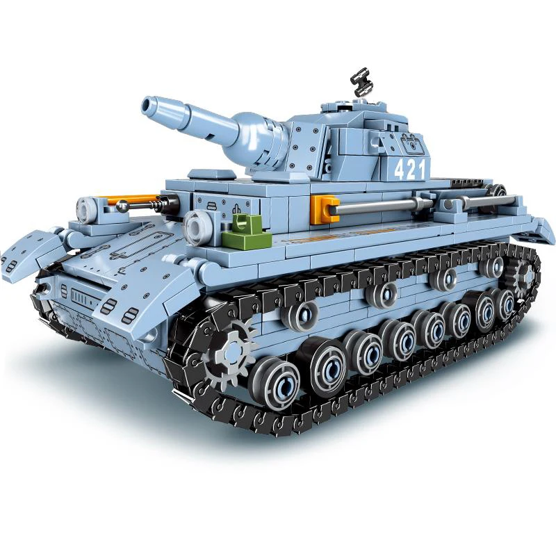 

World War II Military Series Panzerkampfwagen IV Tank Model Soldier Building Blocks Bricks Toys Gifts