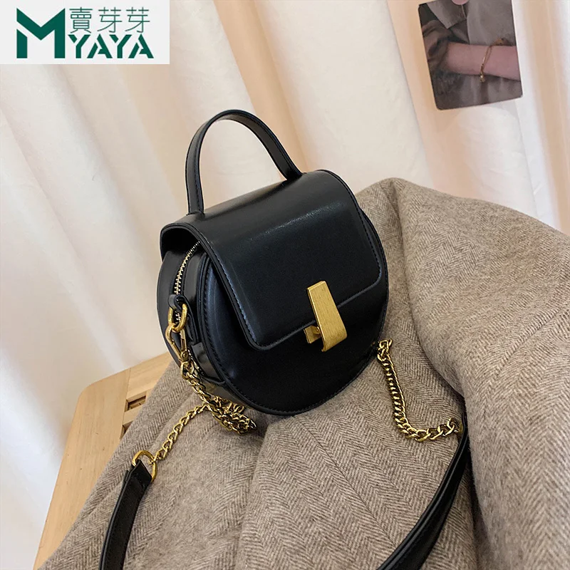 Женская кожаная сумка через плечо MAIYAYA Весенняя дизайнерская мессенджер с