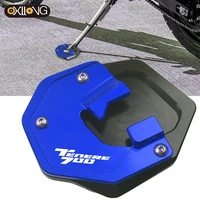 tenere700 motorcycle sidestand side stand foot extension enlarger plate pad support screw for yamaha tenere 700 2019 2020 2021
