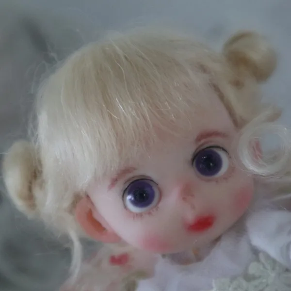 BJD кукла парик мини кукла парик светильник золотой цвет 5 до 6 дюймов