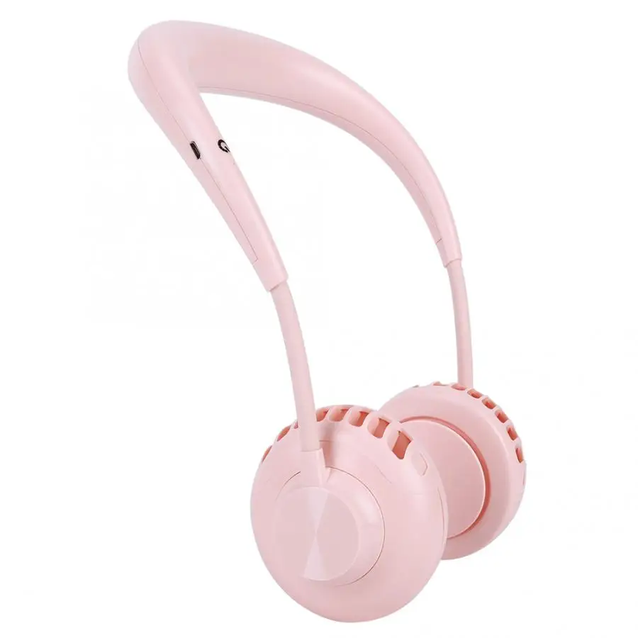 

Air Cooler Fan Mini Hanging Neck Fan USB Rechargeable Hands-free Fan for Outdoor Camping Traveling Bladeless Fan