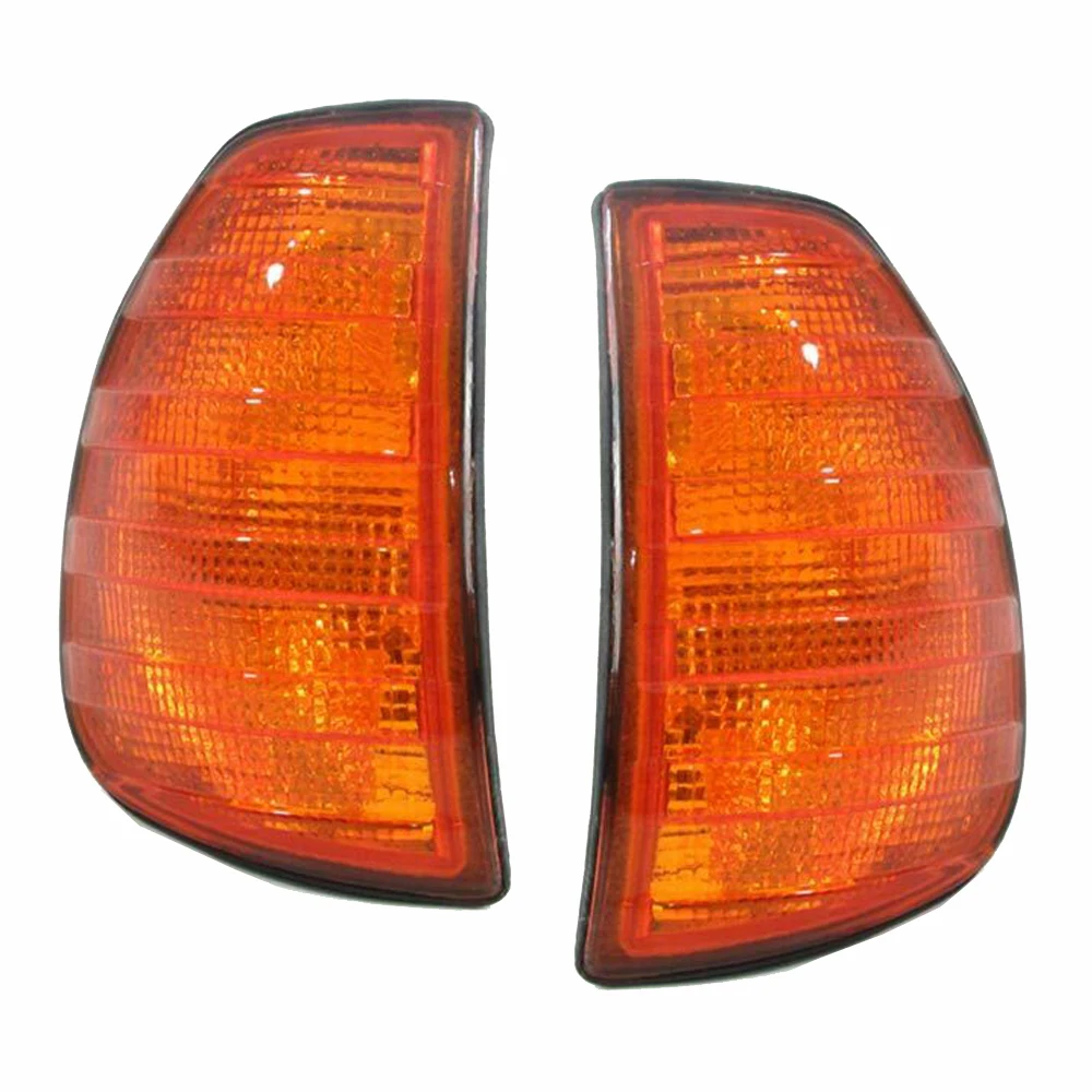 

For Mercedes Benz E Class W123 Corner Light Turn signal Indicator Corner light lamp Orange 1976-1984 Pair Left&Right