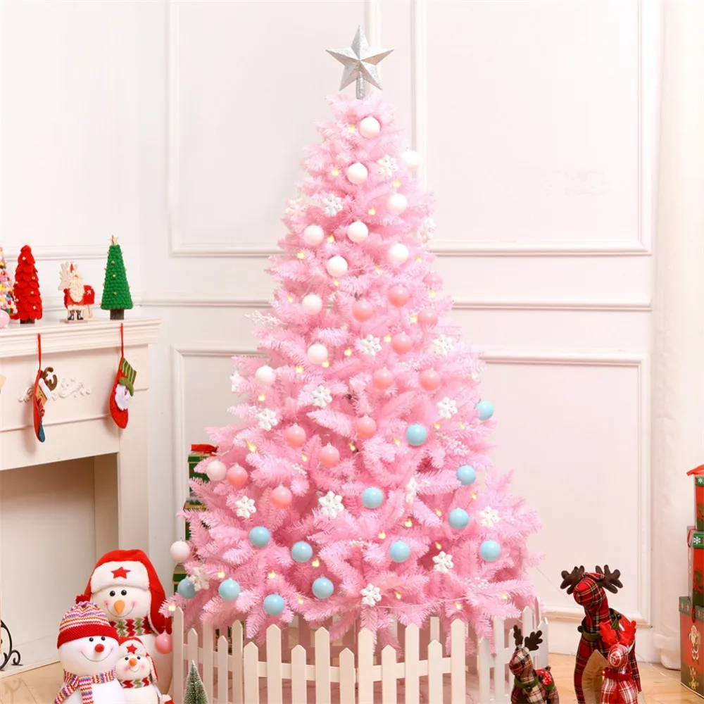 

1,2 м вишневый цвет, розовое украшение для рождественской елки, Шифрованная Рождественская елка, подарки светодиодный Ной подсветкой, красоч...