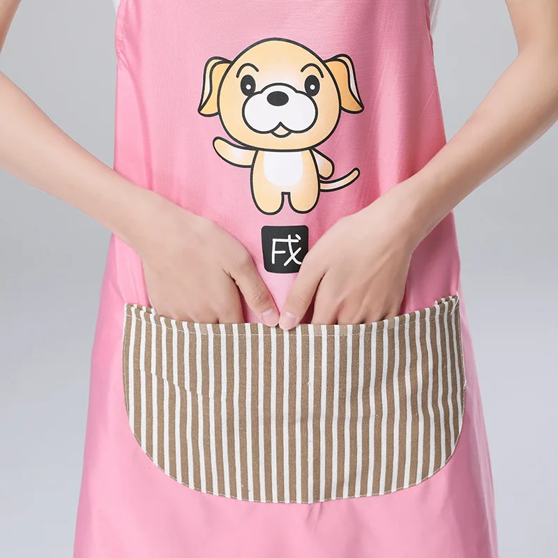 Милый мультяшный фартук 12 знаков зодиака водонепроницаемый и маслостойкий