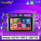 Автомобильный мультимедийный плеер NaviFly 7862C 6G 128G 1280*720 Android 10 для Volkswagen Tiguan 1 NF 2007-2016, автомобильное радио, стерео, без DVD