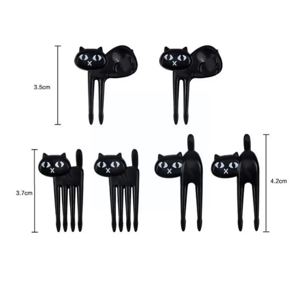 Вилка для фруктов в виде кошки мини-мультяшная детская закуска десерт декор