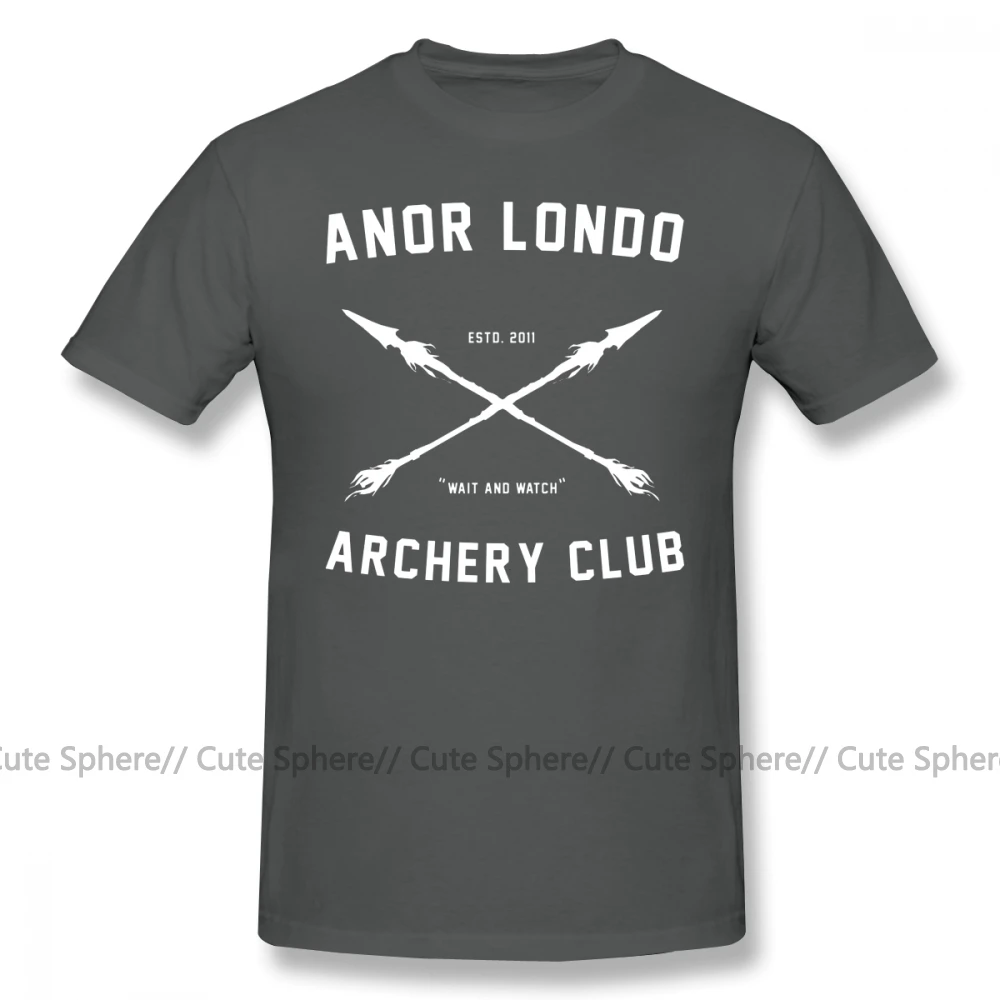 Dark Souls футболка ANOR LONDO ARCHERY CLUB Футболка 100 хлопок 5x Футболка мужская потрясающая с принтом с коротким рукавом Классическая футболка