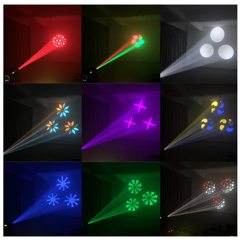 IMRELAX мощный 4 шт. 60 Вт Светодиодный точечный движущийся головной свет 3 грани