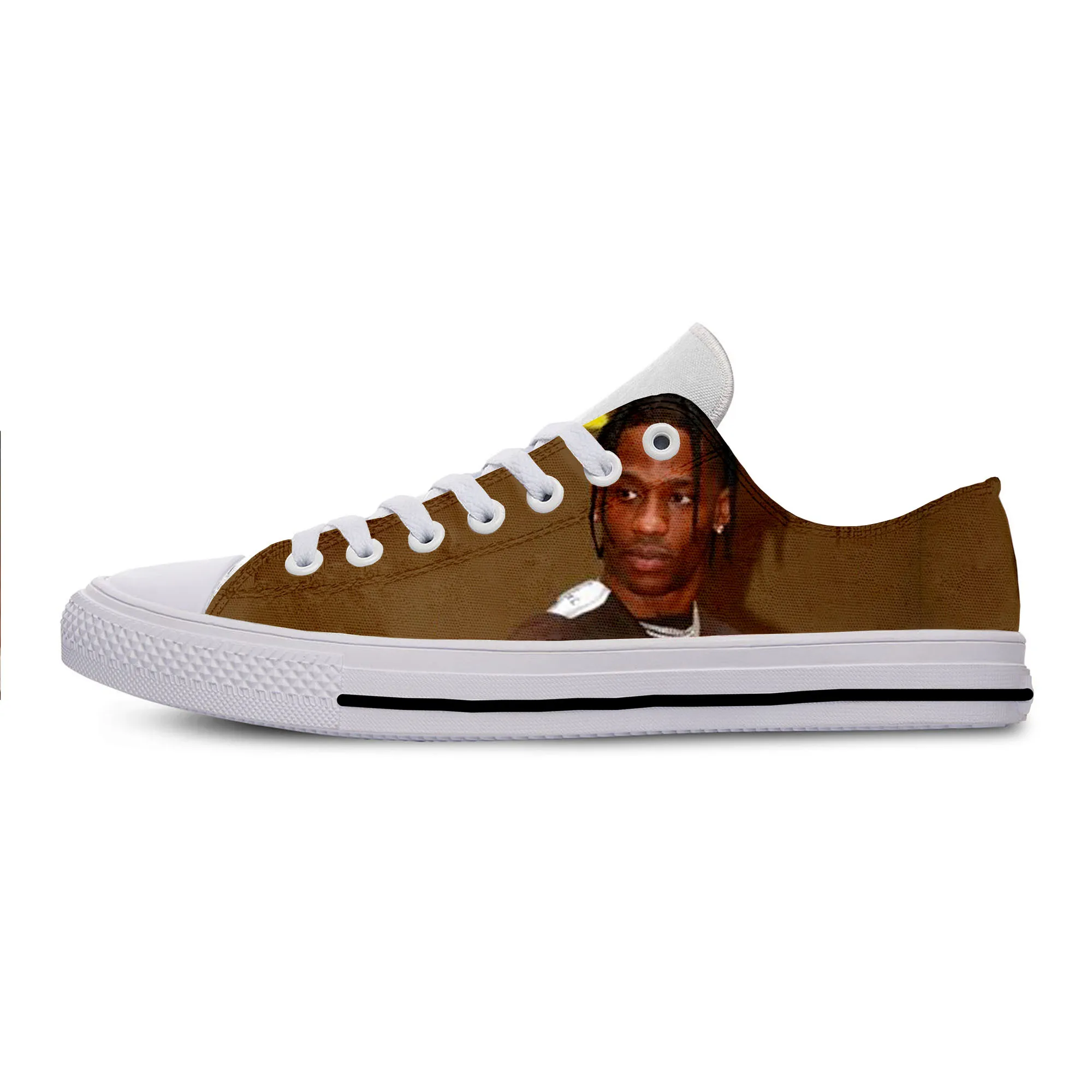 2019 Hot Cool Fashion Summer Handiness Casual Harajuku Shoes 3D Print For Man Woman Hip Hop Rap Music Rock Rapper Travis Scott | Обувь