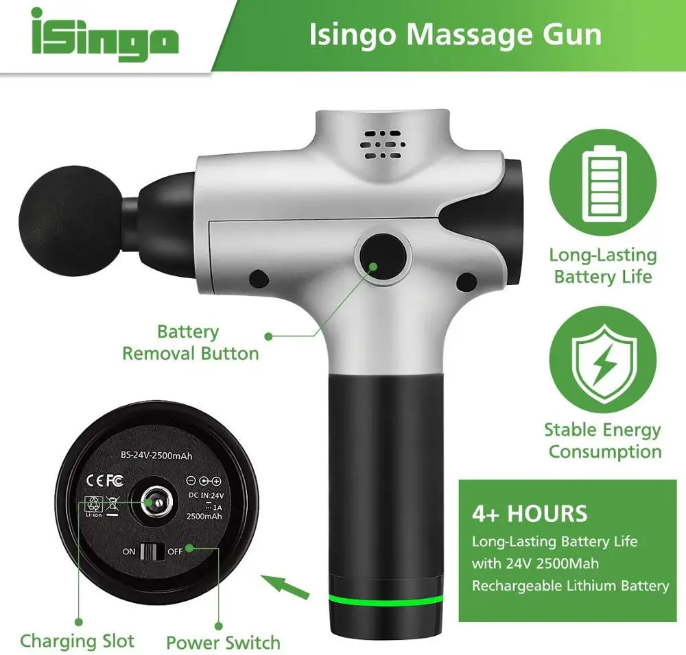 Электрический массажер для восстановления мышц 20 скоростей ударная