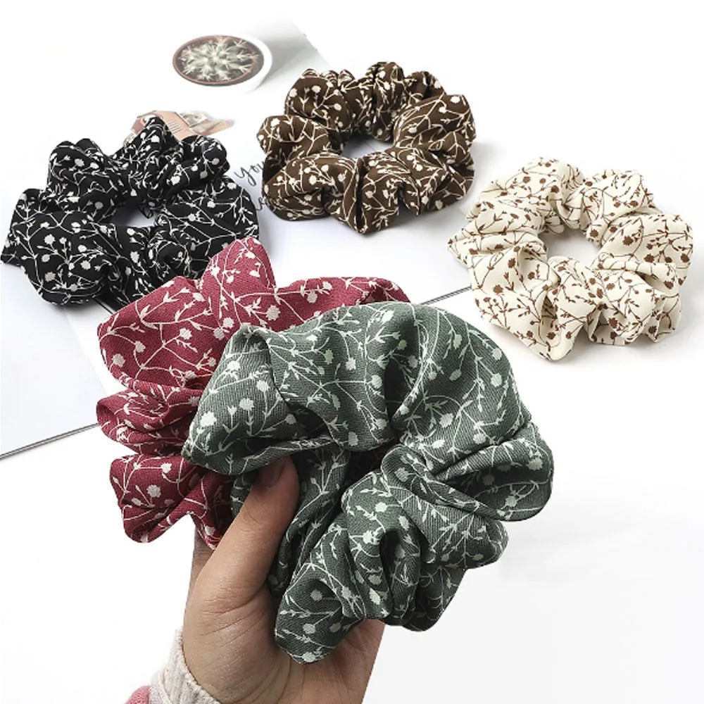 

1pc Retro Scrunchie Hair Accessories Ties For Women Girls Headbands Elastic Rubber Hair Tie Hair Rope Ring Ponytail Holder
