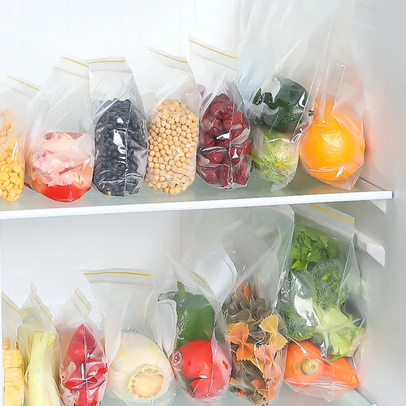 

Fresh-Keeping Storage Bag Thickened Refrigerated Clear Extractable Food Storage Bags Fruit Vegetable Kitchen Organize Sealed Bag