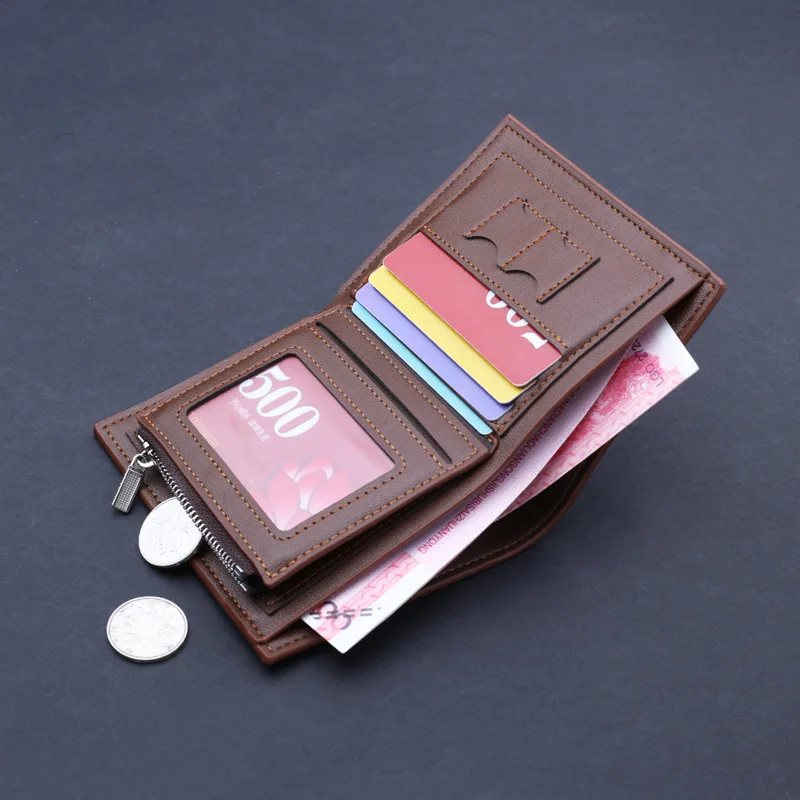 

Wallet Men Multi-card Position Leather Coin Bag Purse portefeuille homme Short Male Clutch bag Mens Money Bag cartera hombre
