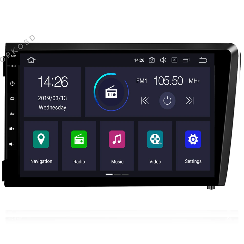 8 ядерный Android 10 0 4 + 64 автомобильный радиоприемник аудио видео GPS навигатор плеер