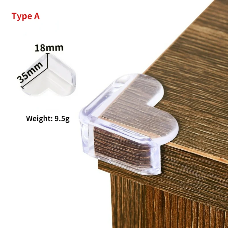 

4/8PCS Baby Safety Silicone Protector Table Corner Edge Protector Child Anti-collision Edge and Protective Cover