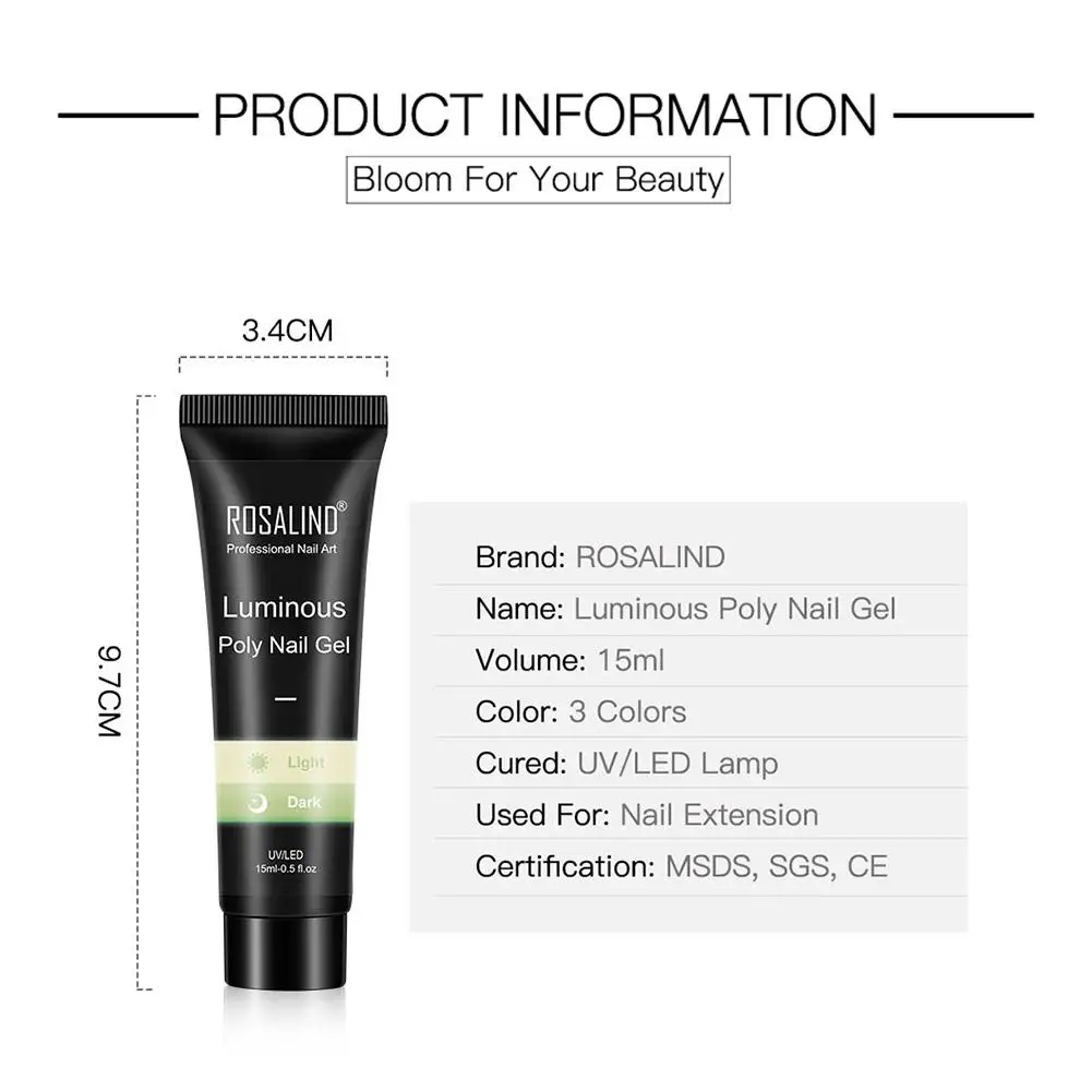 Светящийся УФ-гель для ногтей 15 мл 3 шт. | Красота и здоровье