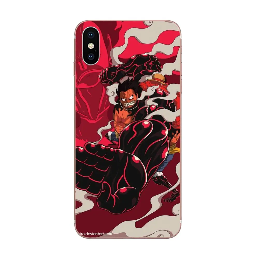 Jp Аниме Одна деталь с персонажами Монки Д лаффи из ТПУ милым рисунком кота для Galaxy