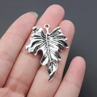 3pcslot tibetan silver color leaves charms flower pendants for earring necklace jewelry making diy handmade craft accessories