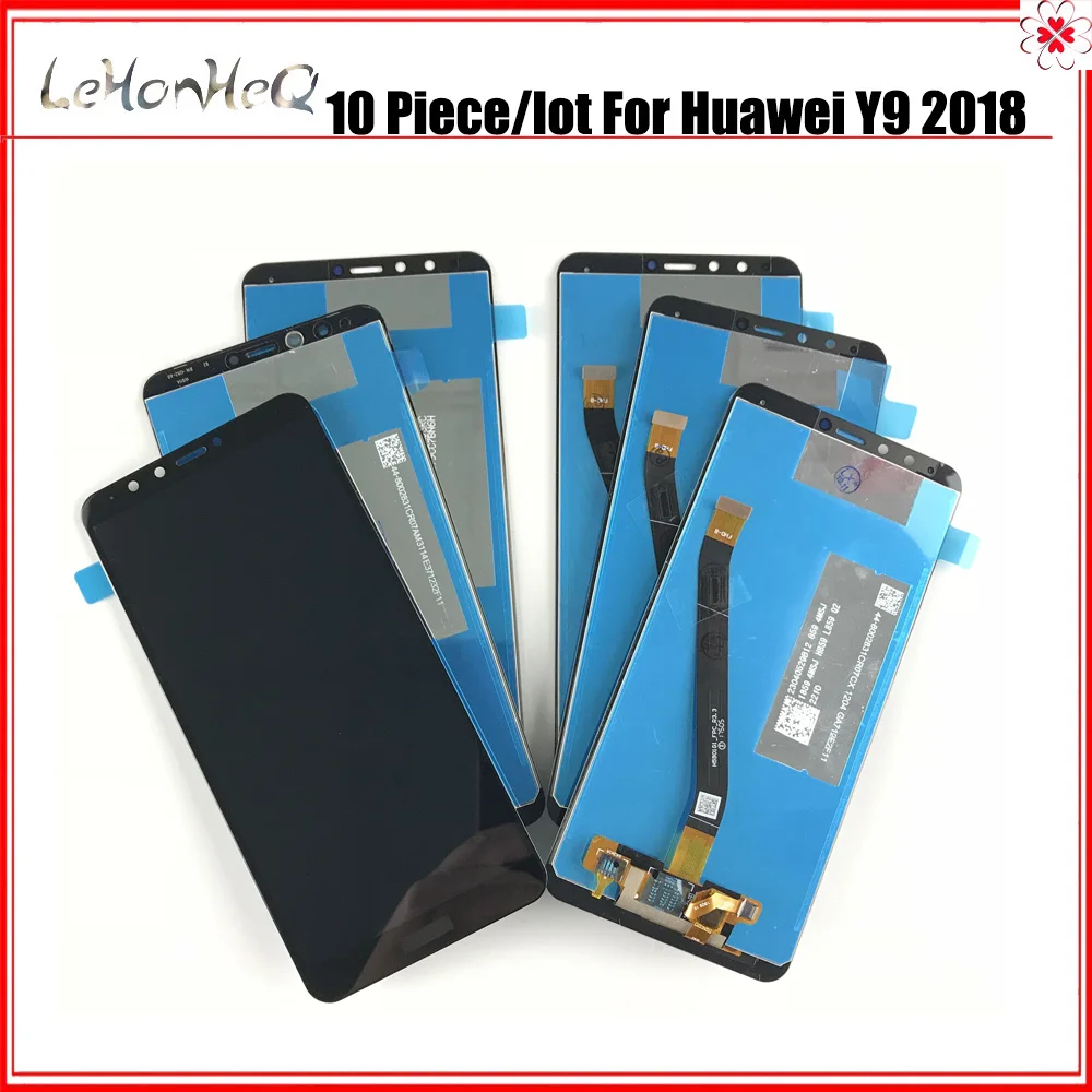 10 шт./лот ЖК-дисплей для Huawei Y9 2018 на плоской подошве в стиле пэчворк L22 LX2 LX1 LX3