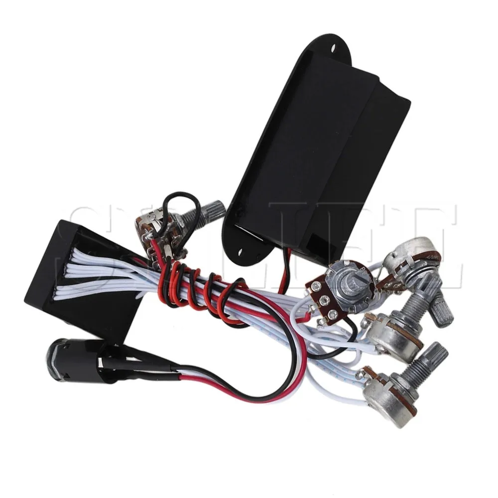 3 полосный предусилитель цепи для активных бас звукосниматель EQ B3T|Детали и