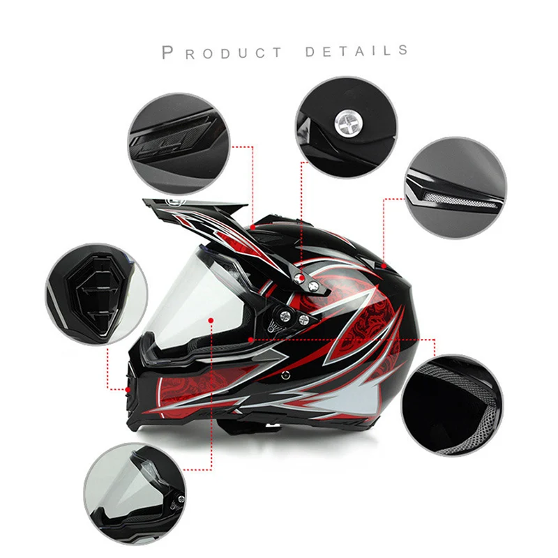 Гоночный шлем для мотокросса Профессиональный мотоциклетный езды по бездорожью