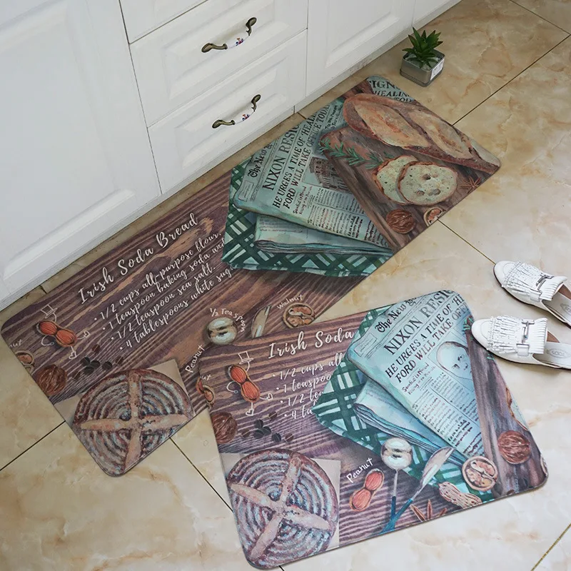 Мягкие кухонные коврики из ПВХ для гостиной ковры украшения дома напольный