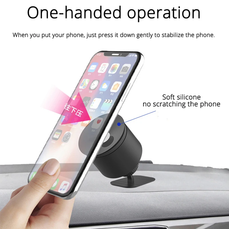 Автомобильный держатель для телефона на присоске iPhone X huawei samsung Air Vent подставка