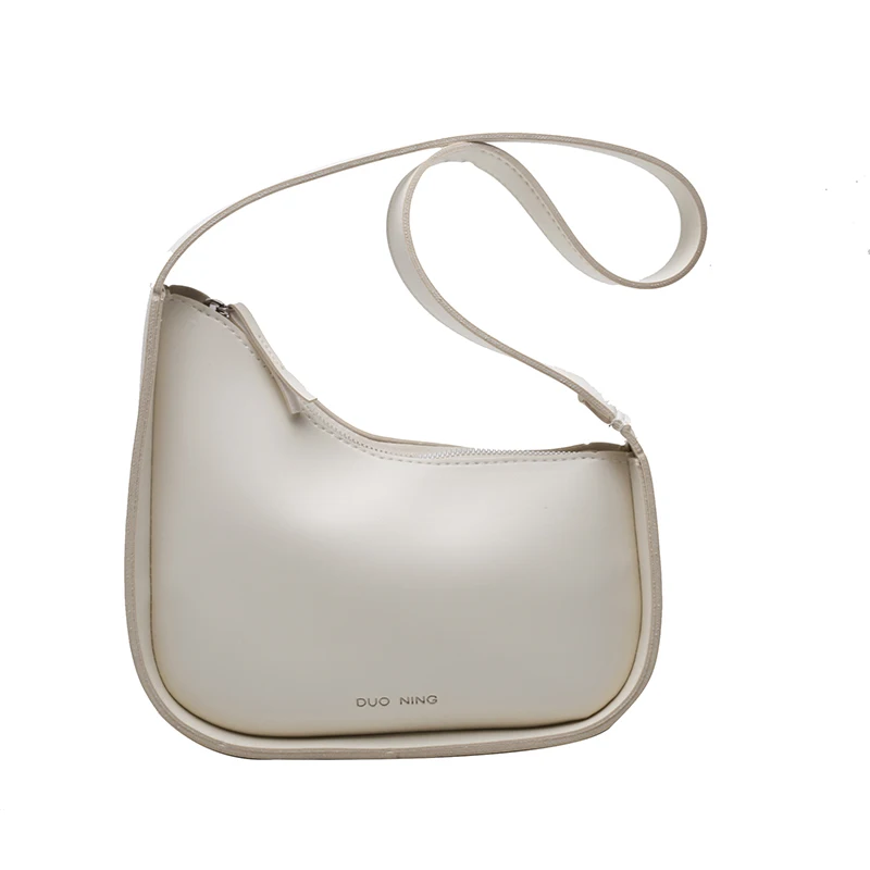 

Women's Shoulder Bag Retro Pure Color Simple Letter Pattern Soft Leather Handbag Wholesale New Fashion Female Bags Lady Handbag