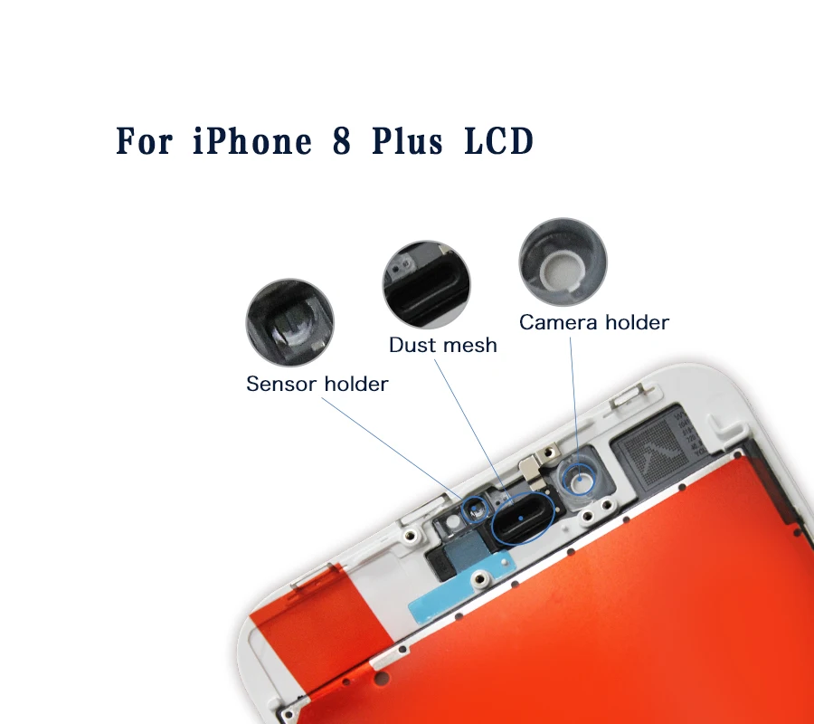 Белый и черный ЖК-дисплей для iPhone 7 7plus 8 Plus Замена сенсорного дигитайзера сборка