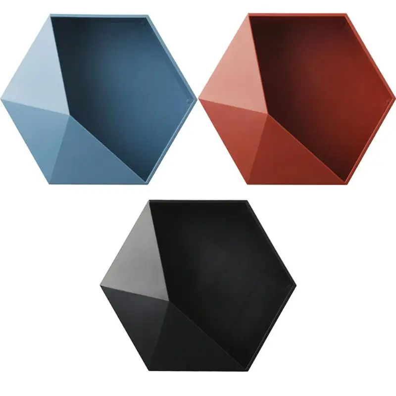 Настенный стеллаж для хранения Геометрическая полка плавающая комната